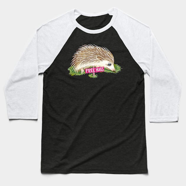 Free Hugs from Porcupine Baseball T-Shirt by BullShirtCo